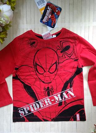 Футболка з довгим рукавом лонгслів людина павук spider man