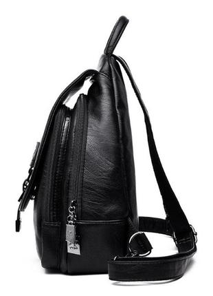 Женский городской рюкзак сумка с кенгуру, женская мини бананка рюкзак на плечо эко кожа4 фото
