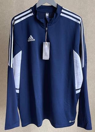 Кофта adidas long-sleeve t-shirt con22 tr top blue ha62702 фото