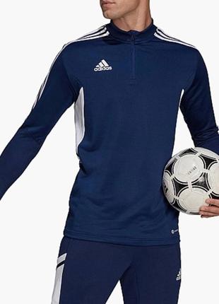 Кофта adidas long-sleeve t-shirt con22 tr top blue ha62704 фото