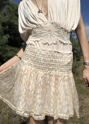 Шикарная новая шифоновая юбочка от ganni