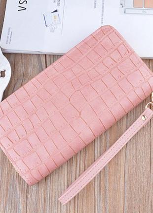 Жіночий гаманець клатч на 2 відділи з ручкою модний та місткий