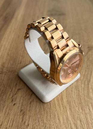 Жіночий годинник металевий skmei рожеве золото4 фото