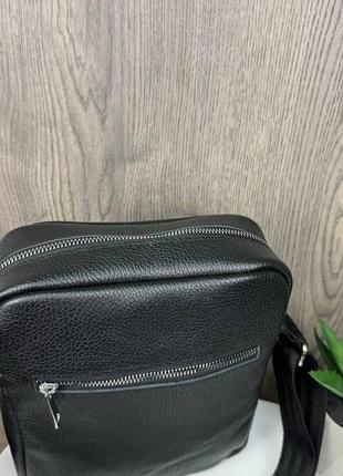 Мужская кожаная сумка барсетка стиль лакоста + кожаный ремень из натуральной кожи, подарочный набор 2 в 14 фото