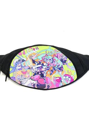 Поясная сумка бананка мику хацунэ hatsune miku (gb hm 020) gear bag черная