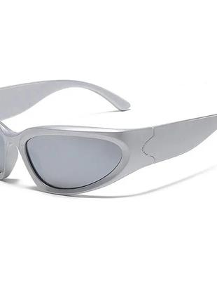 Солнцезащитные очки прямоугольные хит тренд сезона у2к y2k uv400 в стиле 2000 стиль 90