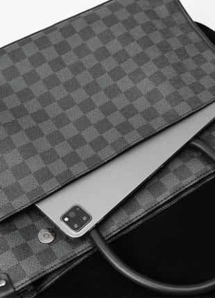 Модный мужской деловой портфель для документов, качественная офисная сумка формат а410 фото