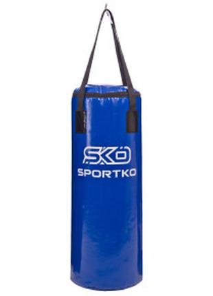 Мешок боксерский цилиндр ременное крепление бочонок sportko mp-6 высота 75см1 фото
