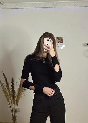 Кроп топ водолазка лонгслів zara