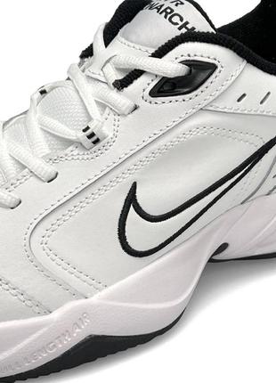 Кроссовки мужские nike air max monarch iv white белые повседневные кожаные кроссовки найк айр макс монарх2 фото