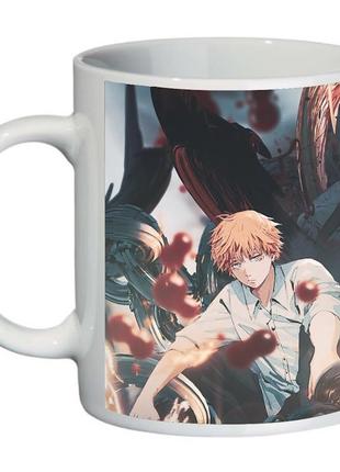 Чашка человек бензопила chainsaw man (кружка supercup сwm 0012)