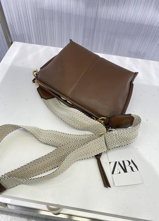Zara -50% 🔥 сумочка міні сіті з широким ремнем4 фото