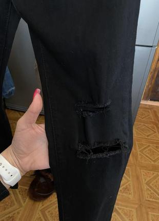 Штани джинсові чорні3 фото