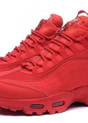 Р.41   кроссовки nike air max 95 sneakerboot (красные) ks 751