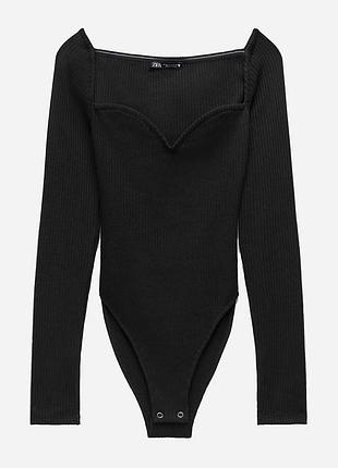 Боді zara в рубчик