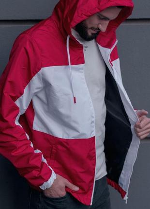 Куртка мужская tommy hilfiger red спортивная ветровка повседневная весення курточка томми хилфигер2 фото