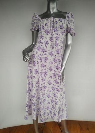 Плаття, сукня міді в квіти shein2 фото