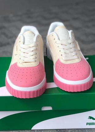 Кроссовки puma cali cream pink