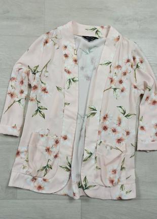 Блуза жакет в цветы