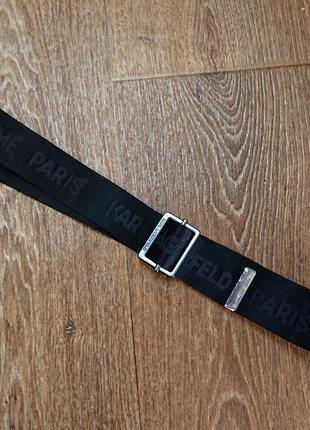 Текстильний пояс ремінь karl lagerfeld