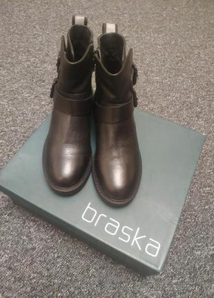 Кожаные ботинки демисезон braska 36 р. 23 см