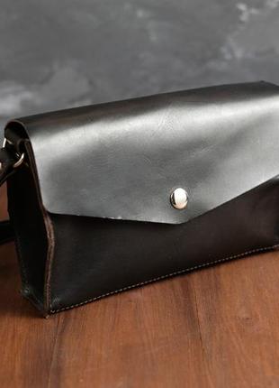 Женская сумочка ромбик натуральная кожа итальянский краст