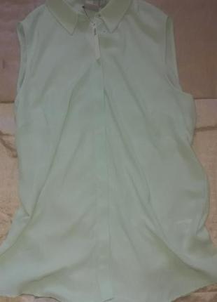 Asos мятная легкая блуза свободная полупрозрачная3 фото
