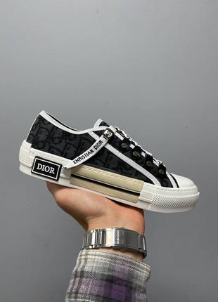 Кросівки dior b23 low logo black1 фото