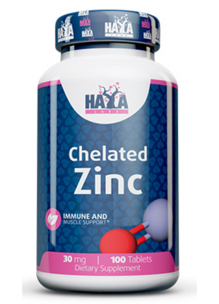 Haya labs zinc bisglycinate 30 мг - 100 таб