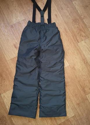 Зимние лыжные штаны полукомбез wedze decathlon