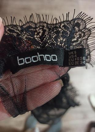 Блуза черная boohoo 2