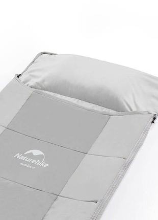 Спальний мішок з подушкою naturehike nh22msd01, сірий5 фото