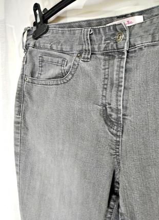 Серые узкие джинсы, скинни, слимы, 98% хлопка6 фото