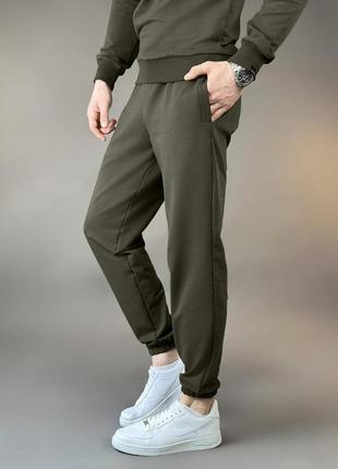 Чоловічі штани джогери з кишенями світлий хакі pobedov 954 фото