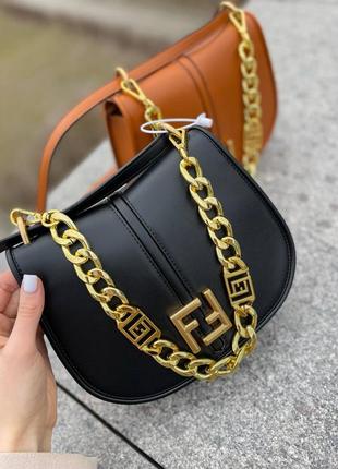 Шкіряна сумка fendi