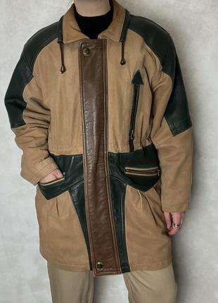 Вінтажна ексклюзивна куртка з натуральної шкіри кенгуру шкіряна парка вінтаж австралія amica kangaroo leather jacket