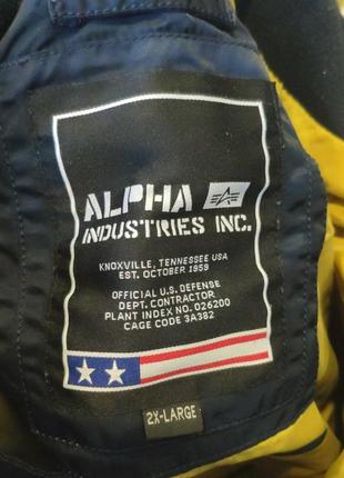Alpha industries 2xl бомбер мужской синий нейлоновый оверсайз xl xxl альфа индастрис ma1 cwu45 military avirex куртка пилота multipocket10 фото