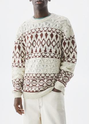 Жакардовий светр pull&bear (p. l)