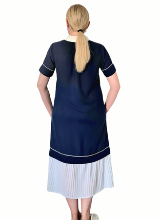 Прекрасное интересное оригинальное классное стильное винтажное платье ретро винтаж морской стиль4 фото