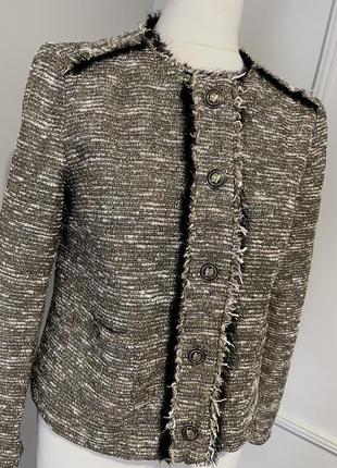 Жакет пиджак бренд zara в стиле chanel3 фото