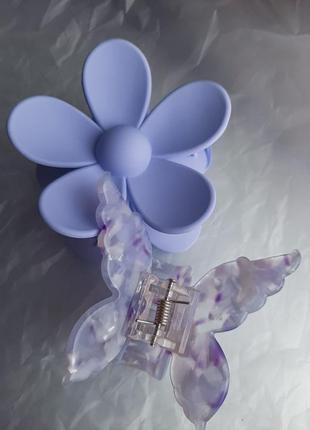 Крабики метелики квіточки аксесуари для волосся