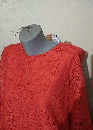Эффектное кружевное платье  рерсо , uk16, наш 48/502 фото