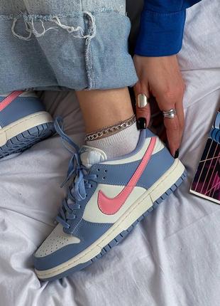 Кросівки nike sb dunk low violet/pink2 фото