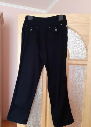 Черные джинсы, легкие и тонкие, большого размера3 фото