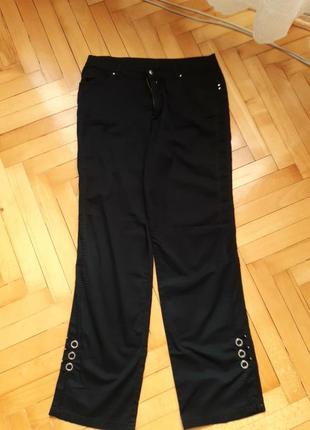 Черные джинсы, легкие и тонкие, большого размера6 фото