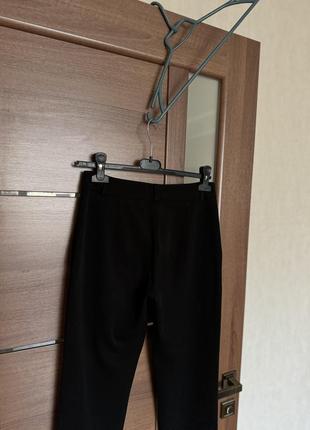 Стильные шерстяные классические чёрные брюки с карманами размер s-m9 фото