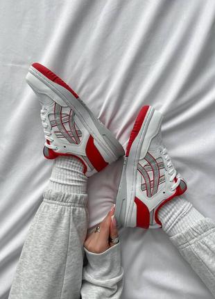 Кросівки asics ex89 white red ex 897 фото