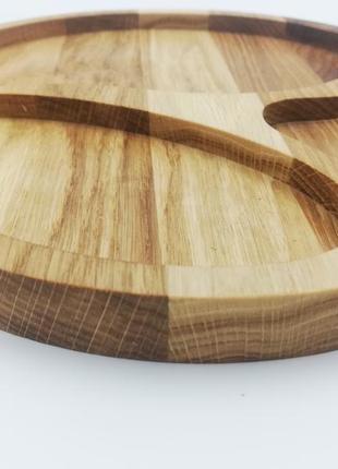 Деревянная тарелка-менажница3 фото