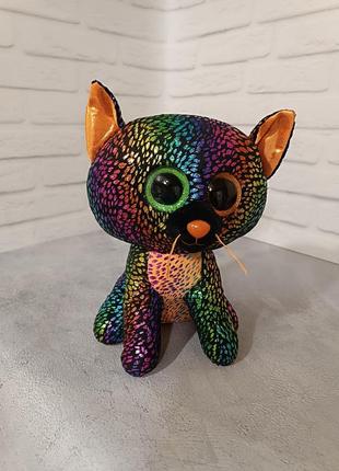 М'яка іграшка киця кішка глазастик фірма ty beanie boos 25 см