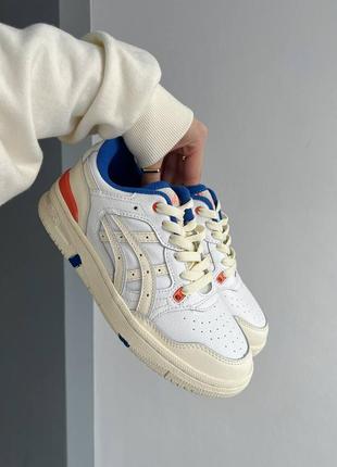 Кросівки asics × kith ex89 white blue orange ex 8910 фото